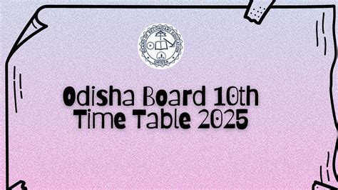 opms timetable odisha|Odisha 10th Time Table [2024] PDF Download (Available) .